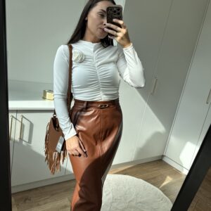Spódnica Midi Skóra