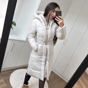 Kurtka Jasna Z Kapturem