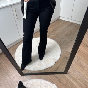 Spodnie Czarne Dzwony Nowy Model