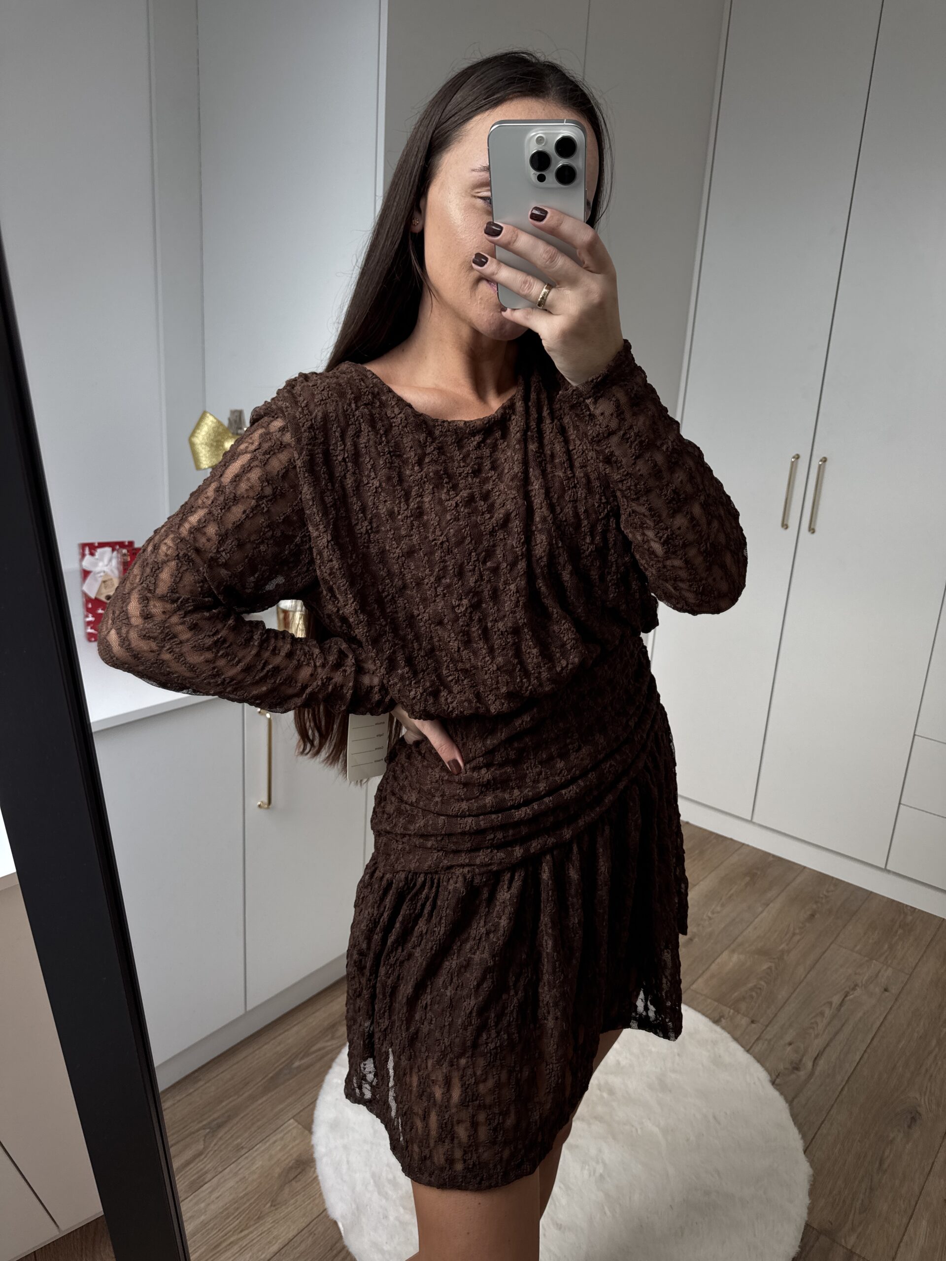 Sukienka Koronkowa Mini Sukienka Koronkowa Mini - obrazek 3