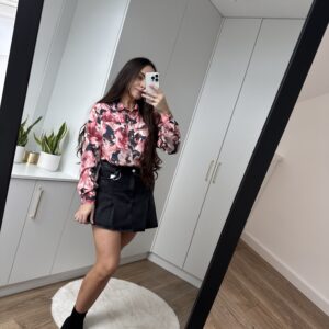 Koszula Klasyczna Z Motywem W Kwiaty