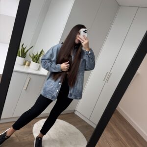 Kurtka Jeansowa Oversize