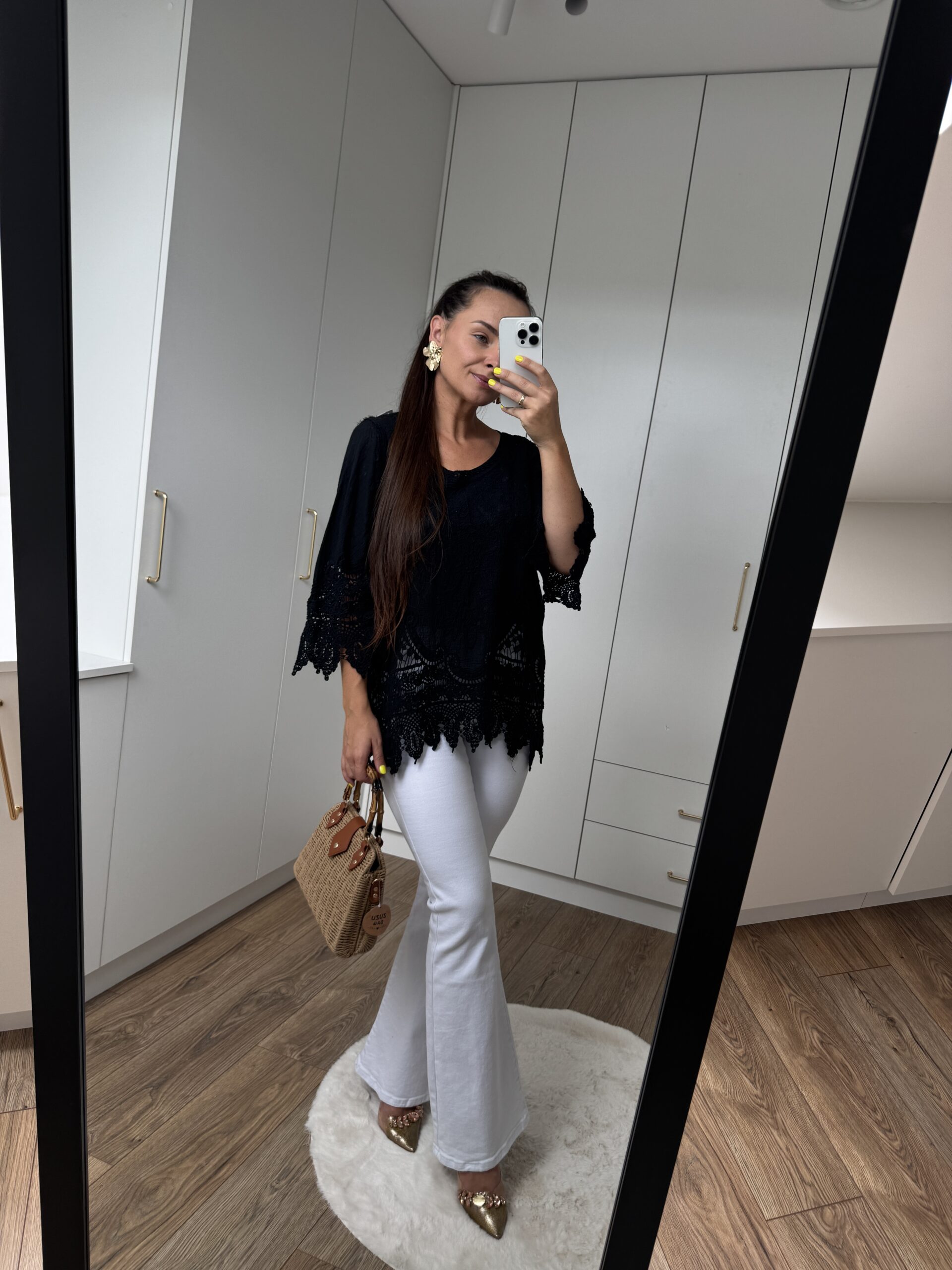 Bluzka Koronkowa Boho Bawełna Bluzka Koronkowa Boho Bawełna - obrazek 12