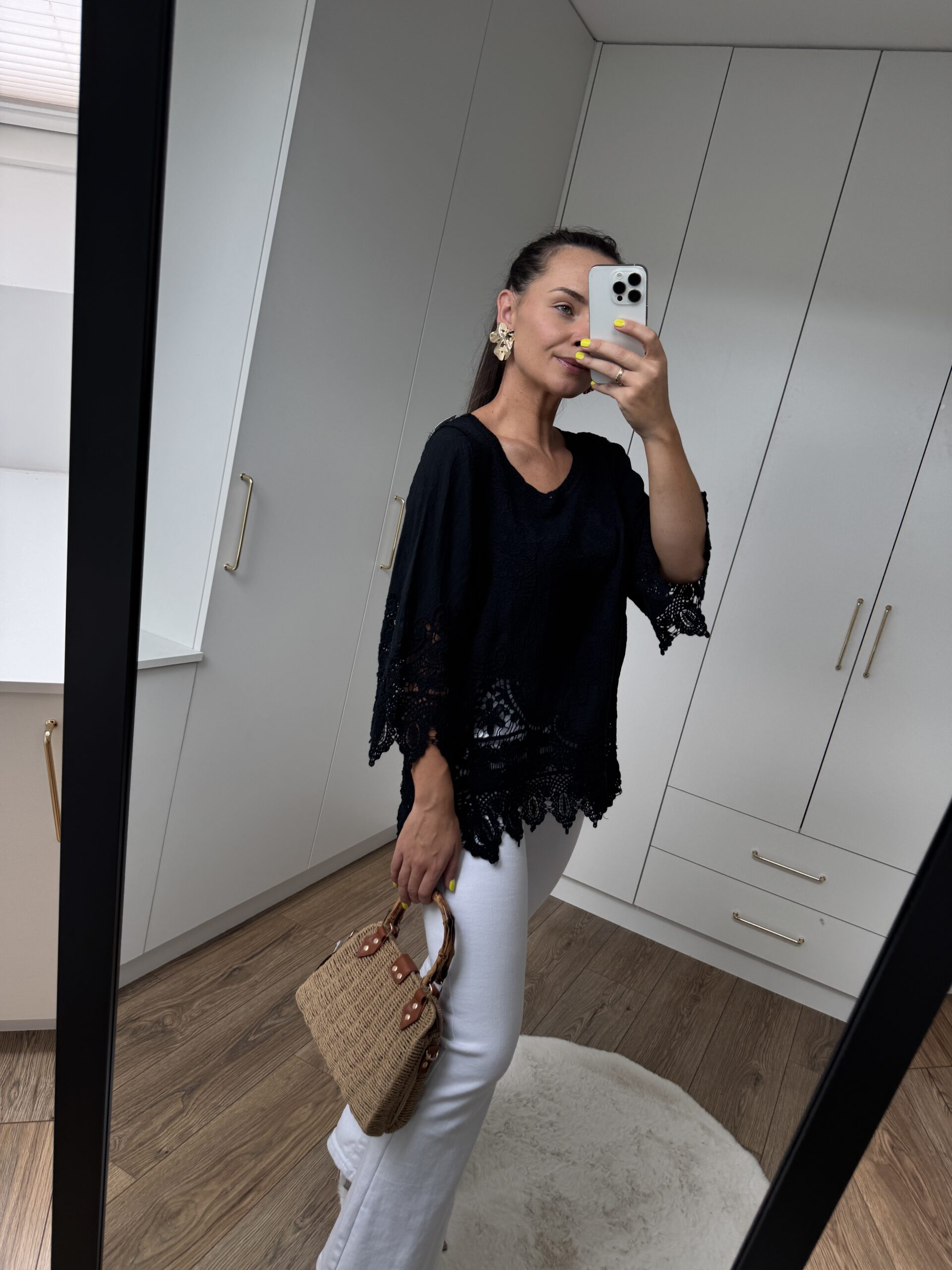 Bluzka Koronkowa Boho Bawełna Bluzka Koronkowa Boho Bawełna - obrazek 10