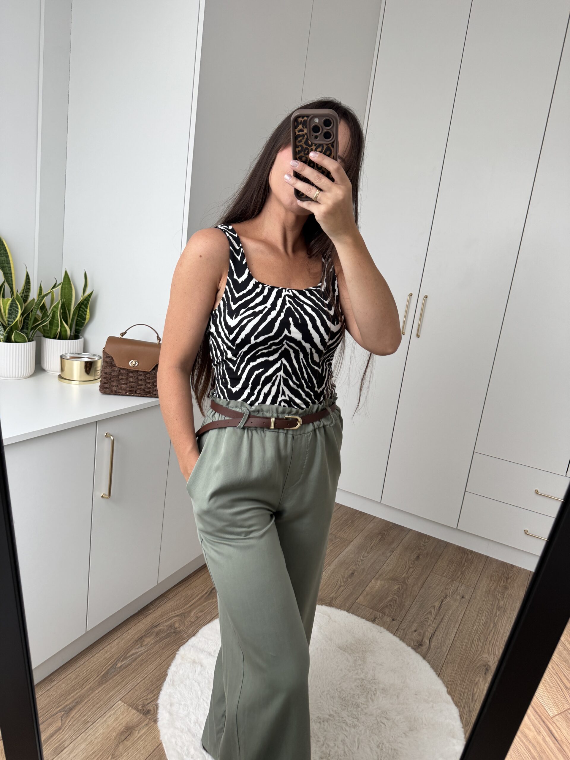 Top Na Ramiączkach Z Wbudowanymi Miseczkami 'Zebra' Top Na Ramiączkach Z Wbudowanymi Miseczkami 'Zebra' - obrazek 4