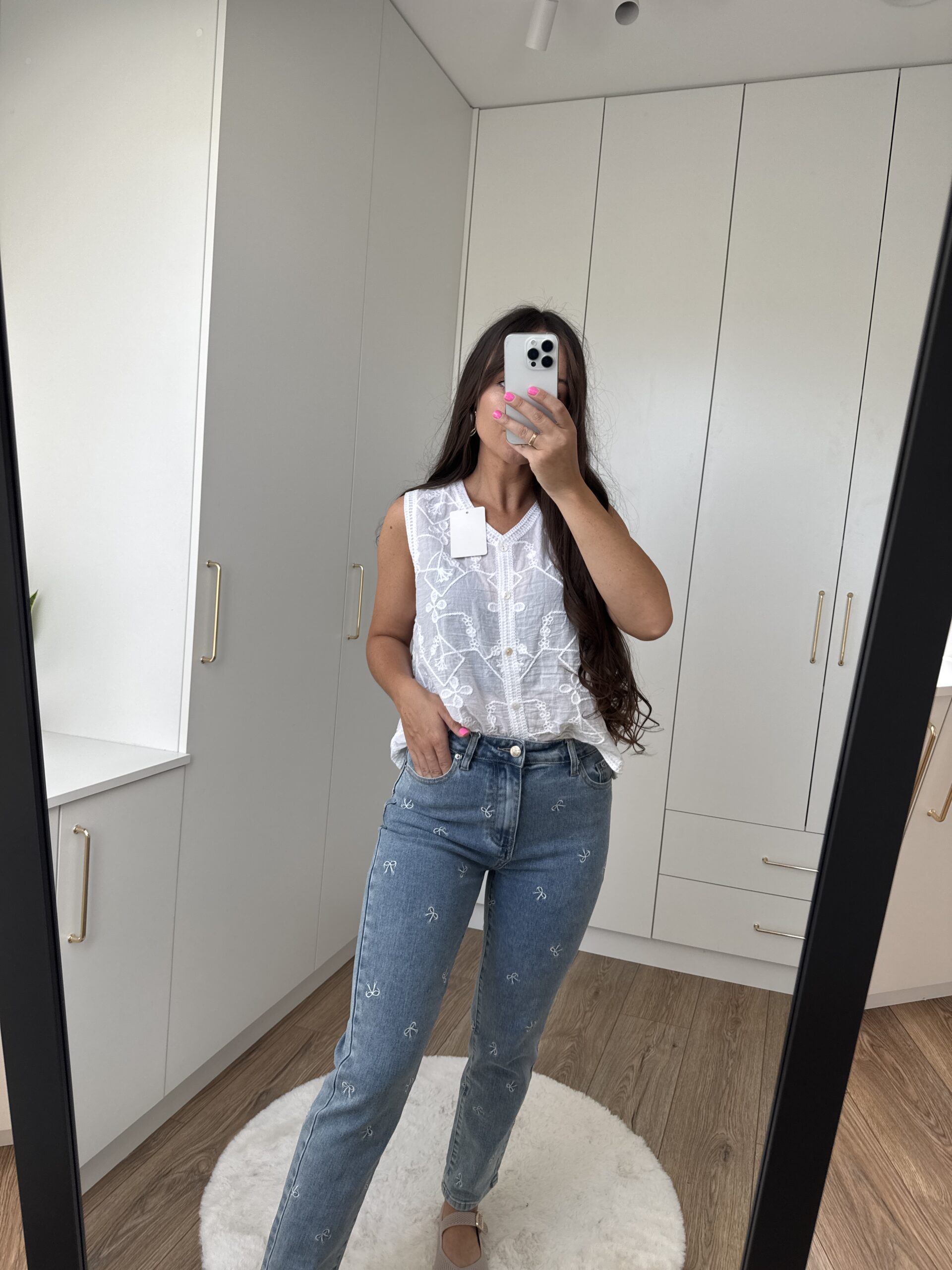 Bawełniana Kamizelka Z Haftem Bawełniana Kamizelka Z Haftem