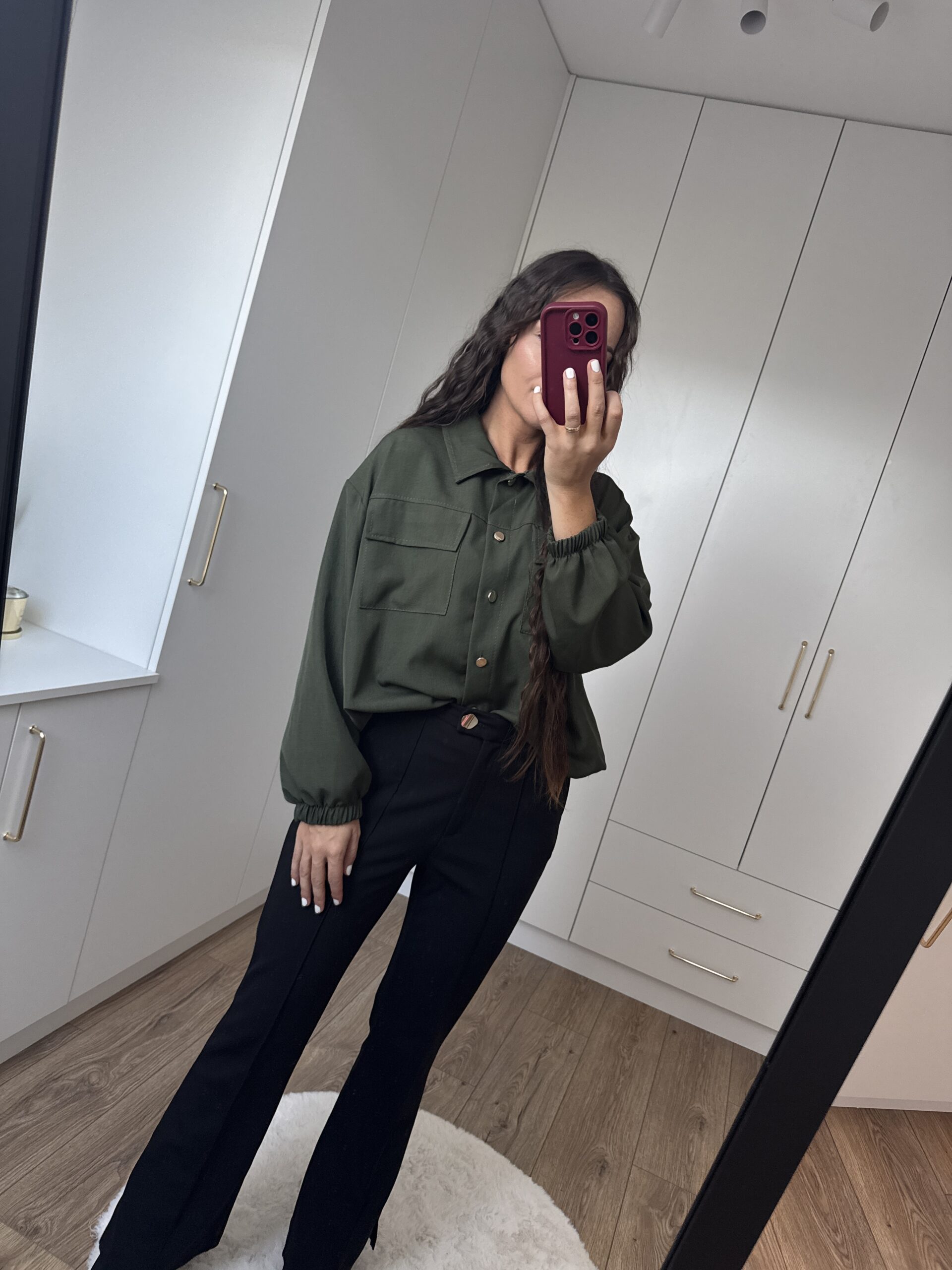 Koszula Klasyczna Oversize Rozpinana Koszula Klasyczna Oversize Rozpinana - obrazek 2