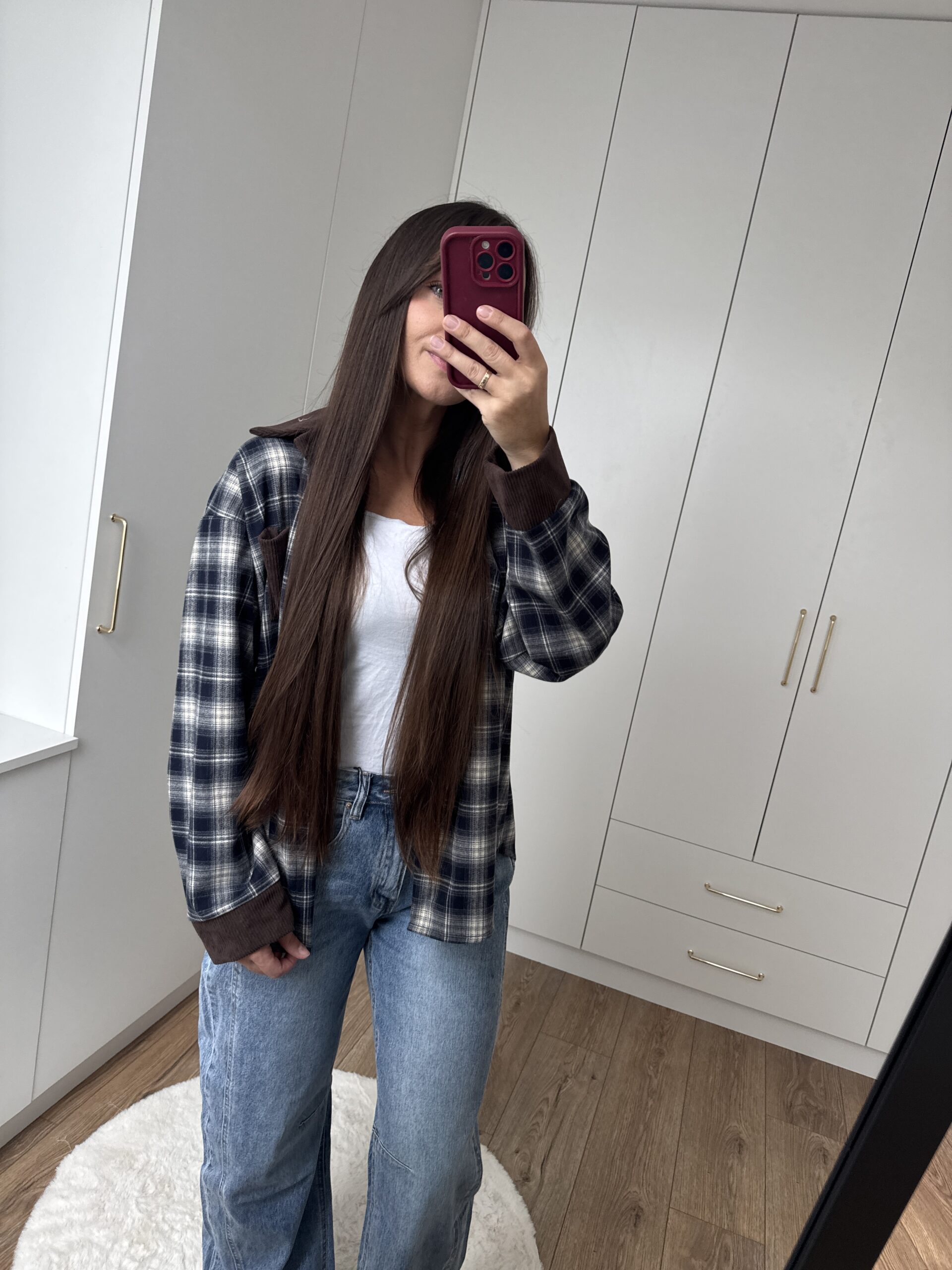 Koszula Oversize Krata Jesienna Koszula Oversize Krata Jesienna - obrazek 6