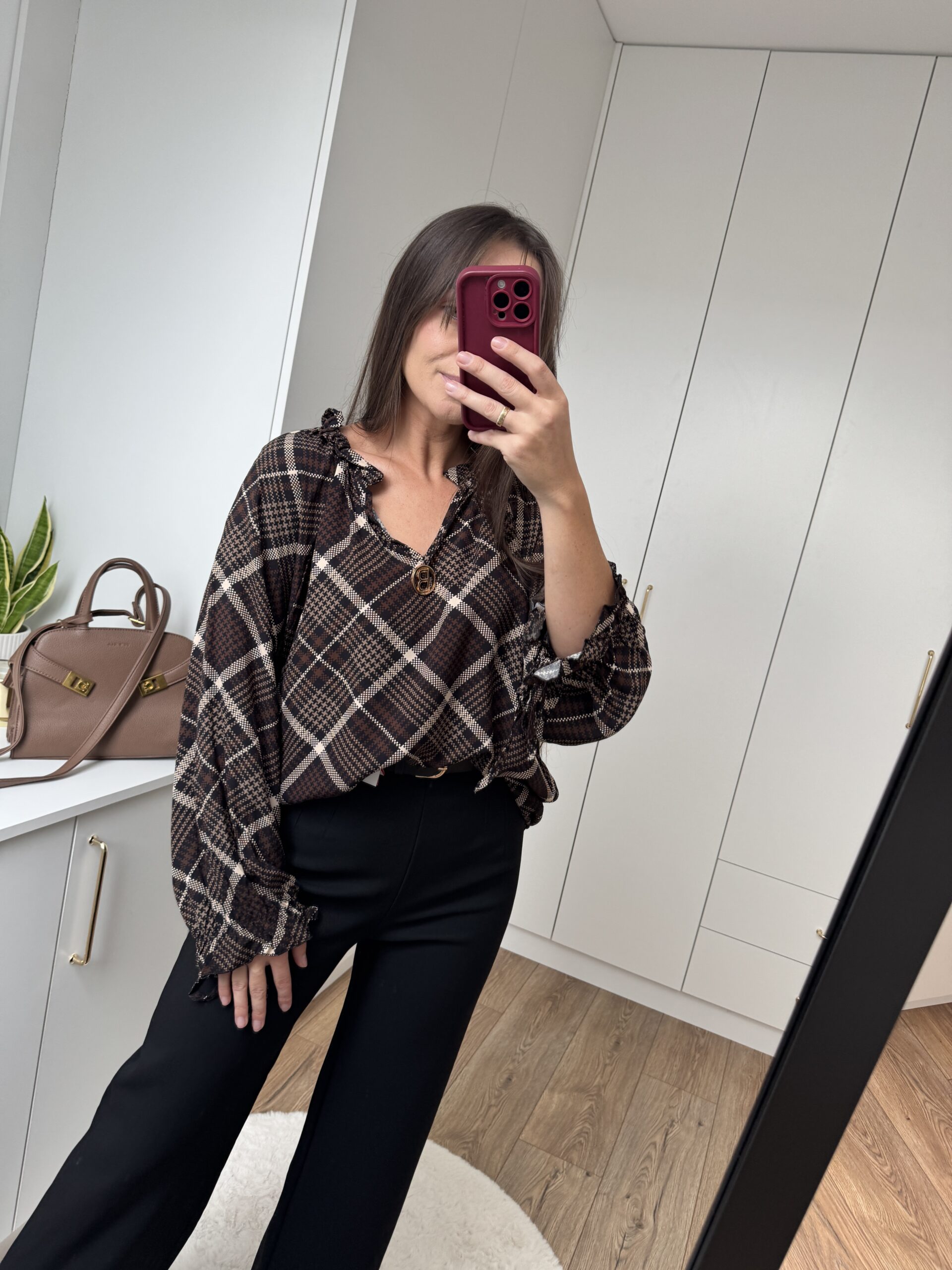 Bluzka Oversize Krata Bluzka Oversize Krata - obrazek 4