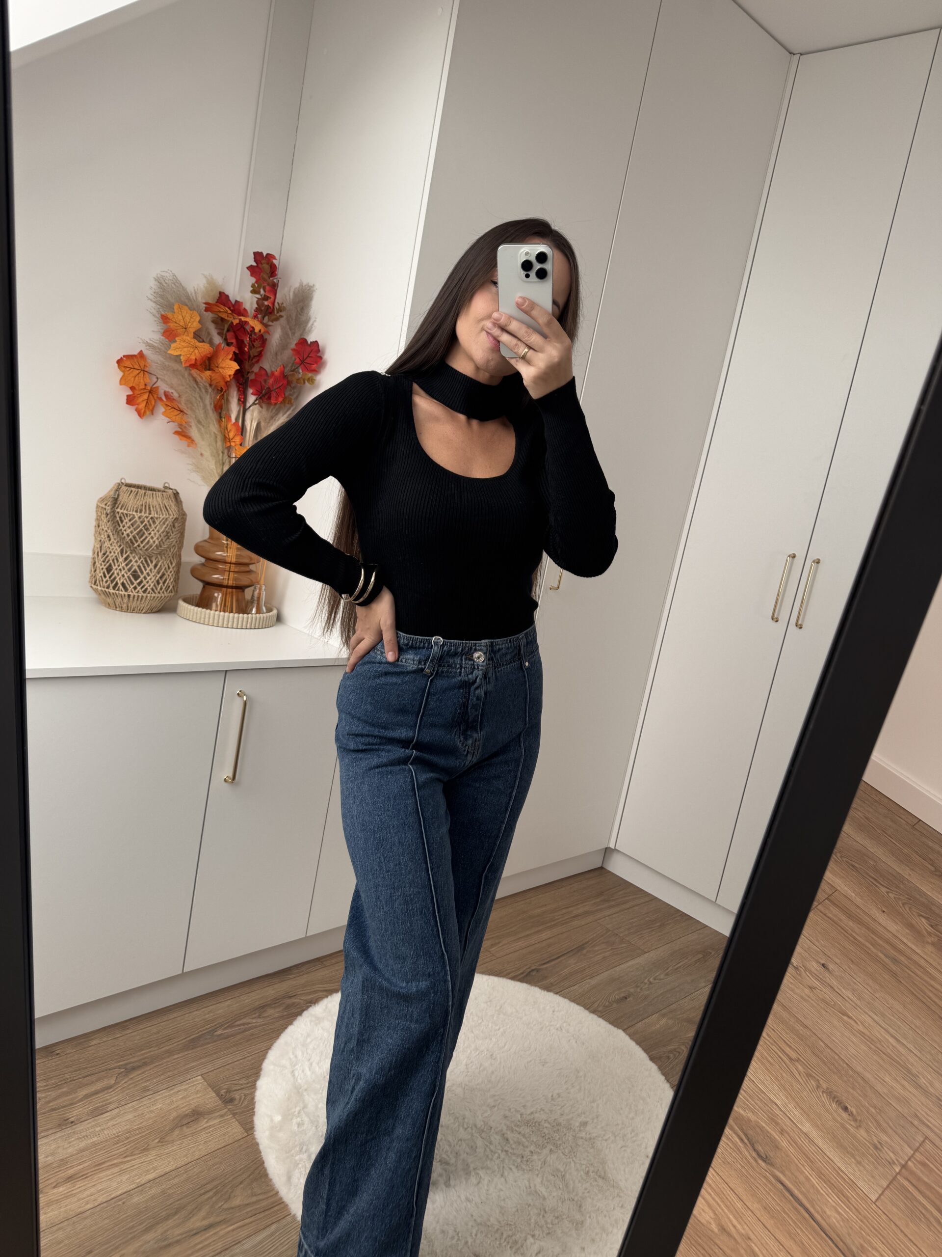 Sweter Z Chokerem Dopasowany Sweter Z Chokerem Dopasowany - obrazek 4