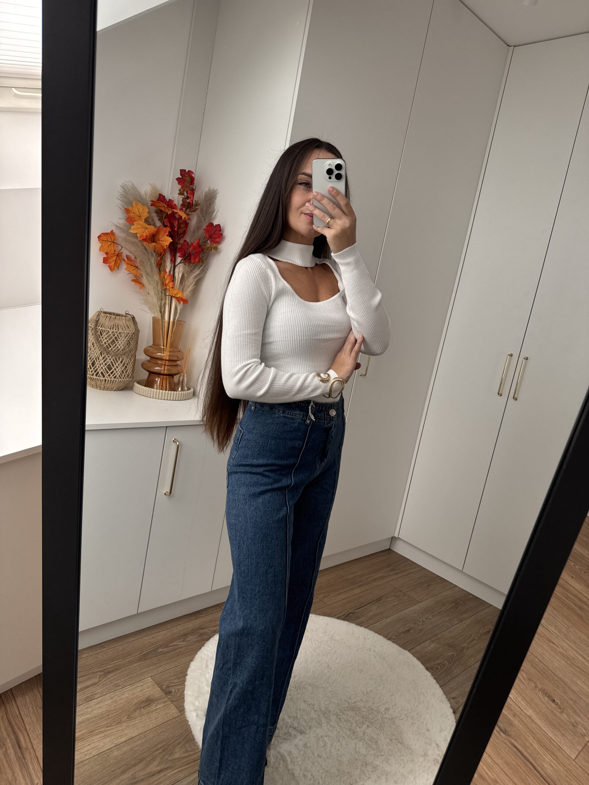 Sweter Z Chokerem Dopasowany Sweter Z Chokerem Dopasowany - obrazek 6