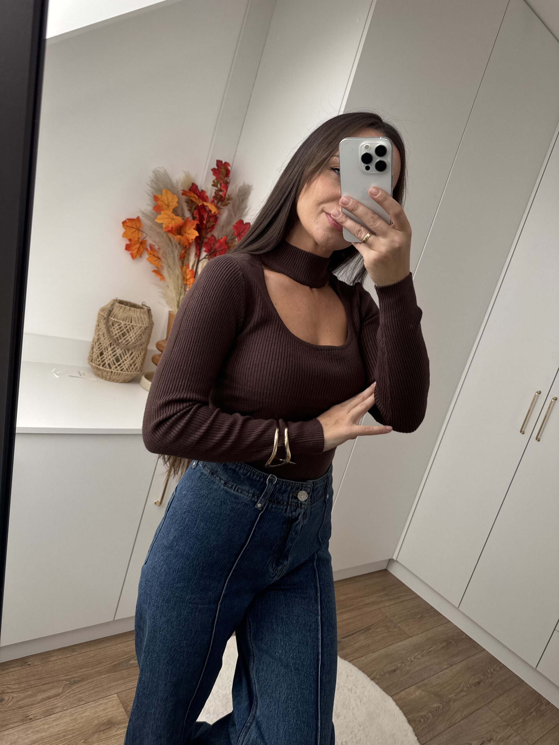 Sweter Z Chokerem Dopasowany Sweter Z Chokerem Dopasowany - obrazek 11